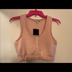 Fashion Nova Pink Crop Sweater Shirt Size XS